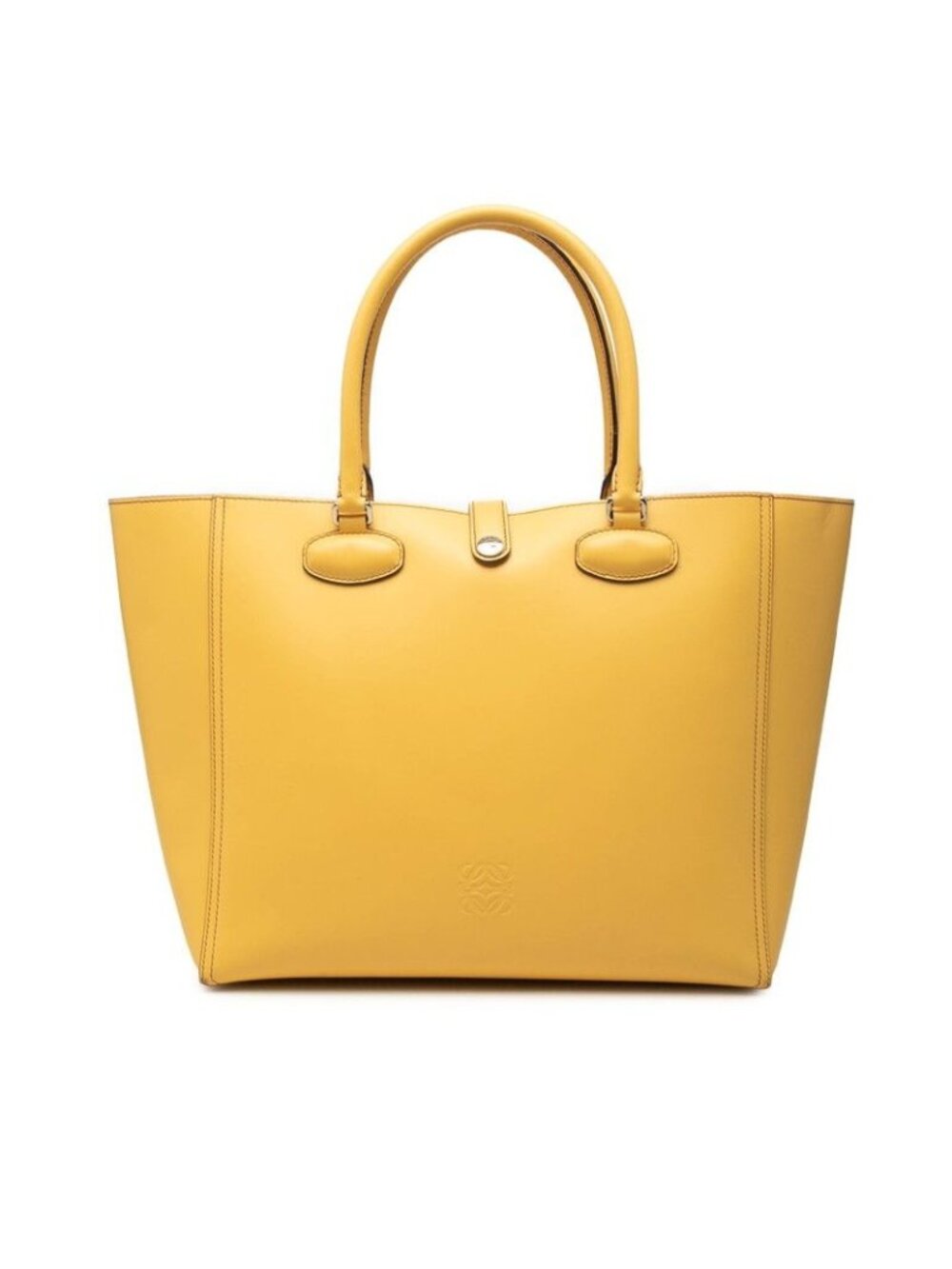 Loewe Anagram Tote Bag Yellow Purple Leather